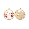 Alloy Enamel Pendants ENAM-C005-03G-01-1