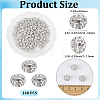 Handmade Polymer Clay Rhinestone European Large Hole Beads with Silver Color Plated Brass Cores FPDL-PA0001-02A-2