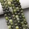 Natural Chinese Jade Beads Strands G-F363-6mm-13