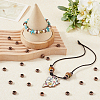 100Pcs Tibetan Style Rondelle European Beads FIND-SP0002-27-4