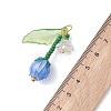 Acrylic and Handmade Lampwork Beads Pendants PALLOY-MZ01294-02-4