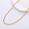 Stainless Steel Figaro Chain Necklaces for Men Women OB1269-2