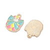 Easter Alloy Enamel Pendants ENAM-I055-01KCG-10-2