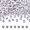 500Pcs Acrylic Horizontal Hole Letter Beads OACR-YS0001-03U-1