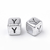 Plated Acrylic Beads PB43C9308-Y-2