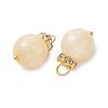Natural Golden Silk Jade Pendants PALLOY-JF05884-2
