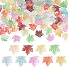 90Pcs 9 Colors Baking Paint Transparent Glass Pendants DGLA-TA0001-61-1