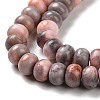 Natural Pink Zebra Jasper Beads Strands G-D481-13-4