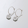 Non-Tarnish Stainless Steel Star Dangle Earrings for Women CD0332-2-1