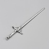 Zinc Alloy Hair Stick Findings for Women FIND-WH0365-027P-2