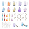 DIY Imitation Bubble Tea Charm Keychain Making Kit DIY-FH0005-20-1