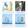 Waterproof PVC Colored Laser Stained Window Film Adhesive Stickers DIY-WH0256-089-3
