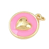 Brass Enamel Pendants KK-L251-02G-A05-2