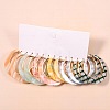 Acrylic Hoop Earrings FS-WG995C7-05-1
