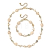 Starfish & Turtle Synthetic Turquoise Beaded Necklace & Bracelet Sets SJEW-JS01385-03-2