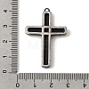304 Stainless Steel Rhinestone Pendants STAS-B128-09AS-01-3