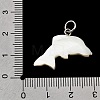 Natural White Shell & Crystal Rhinestone Pendants SH-CBAC52B-01C-3