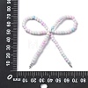 Alloy & Glass Seed Beads Bowknot Chandelier Component Links PALLOY-D359-03H-3