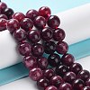 Dyed Natural Malaysia Jade Beads Strands G-G021-01B-04-2