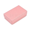 Shell Textured Paper Jewelry Packaging Boxes with Black Sponge Inside CON-B013-02-1