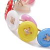 Acrylic Sewing Buttons Beaded Bracelets BJEW-JB12742-4