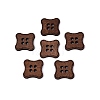 4-Hole Square Wood Buttons BUTT-Q046-09B-1