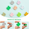 18Pcs 18 Styles Food Grade Eco-Friendly Silicone Beads SIL-CA0001-70-5