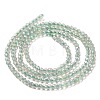 Electroplate Transparent Glass Beads Strands GLAA-H021-01A-FR07-5