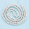 Electroplate Non-magnetic Synthetic Hematite Bead Strands X-G-Q466-3mm-02-1