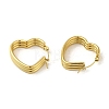 304 Stainless Steel Hoop Earrings for Women EJEW-B054-19G-01-2
