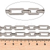 201 Stainless Steel Rectangle Link Chains Chains CHS-F024-06P-2