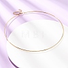 1.5MM 201 Stainless Steel Wire Choker Necklace NJEW-Z098-02G-3