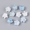 Frosted Transparent Acrylic Beads FACR-T009-01D-2