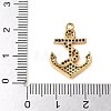 Brass Micro Pave Cubic Zirconia Pendants KK-C086-13G-01-3