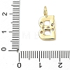 Brass Micro Pave Clear Cubic Zirconia Pendants KK-I476-01G-B-3