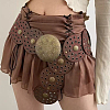 Vintage PU Leather Hollow Corset Belts with Disc Alloy Clasps AJEW-WH20070-089B-4