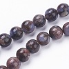 Natural Llanite Beads Strands X-G-F520-39-8mm-1