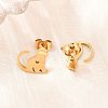 4 Pairs 304 Stainless Steel Stud Earrings EJEW-G469-02G-01-3