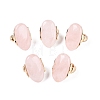 Natural Rose Quartz Stretch Finger Rings RJEW-N055-01E-1