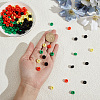 1000Pcs 4 Colors Opaque Plastic Beads KY-SC0002-63-3
