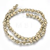 Electroplated Non-magnetic Synthetic Hematite Beads Strands G-P392-I02-1