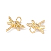Brass Micro Pave Clear Cubic Zirconia Pendants KK-G415-03G-3