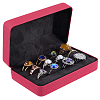 Rectangle PU Leather Ring Organizer Boxes CON-WH0089-240B-1