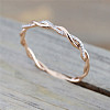 Alloy and Crystal Rhinestone Finger Rings FS-WGF6D8C-13-2