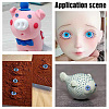 350Pcs 5 Styles Craft Resin Doll Eyes DIY-AR0003-15-7
