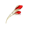 Flower Alloy Crystal Rhinestone Brooch PW-WG802A8-01-1