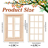2 Bags 2 Styles Wooden Windows DIY-BC0017-40-2
