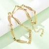 Women's Brass Necklaces NJEW-Z113-01G-1