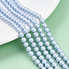 Baking Painted Pearlized Glass Pearl Bead Strands HY-N002-5mm-C04-1