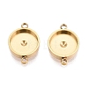 304 Stainless Steel Connector Cabochon Settings STAS-Q113-33B-G-1